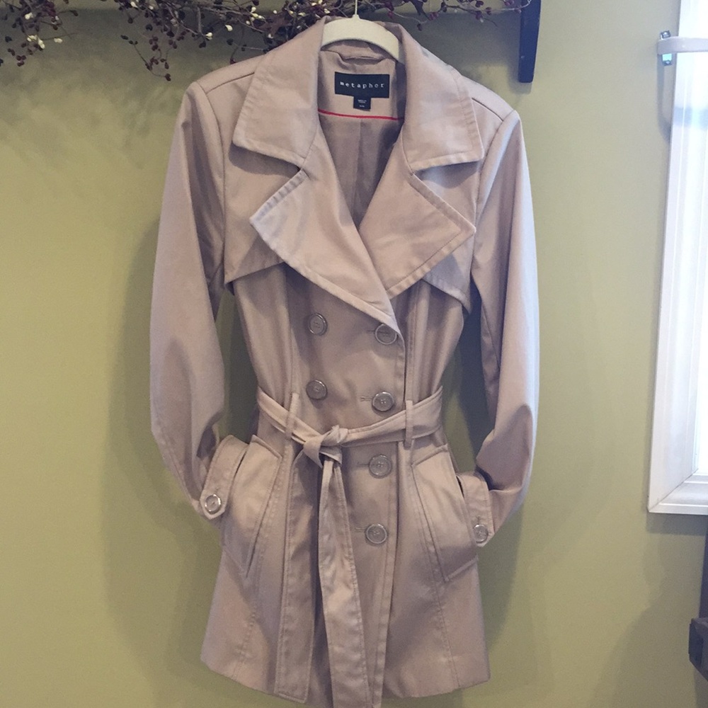 Tan Trench Coat size Medium